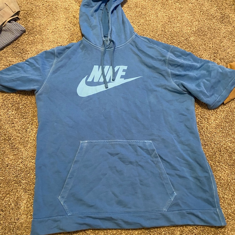 Nike short sleeve hoodie
